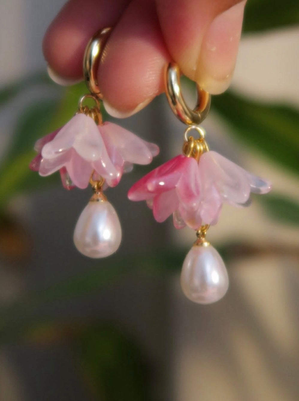 Pink Canterbury Bells Huggies