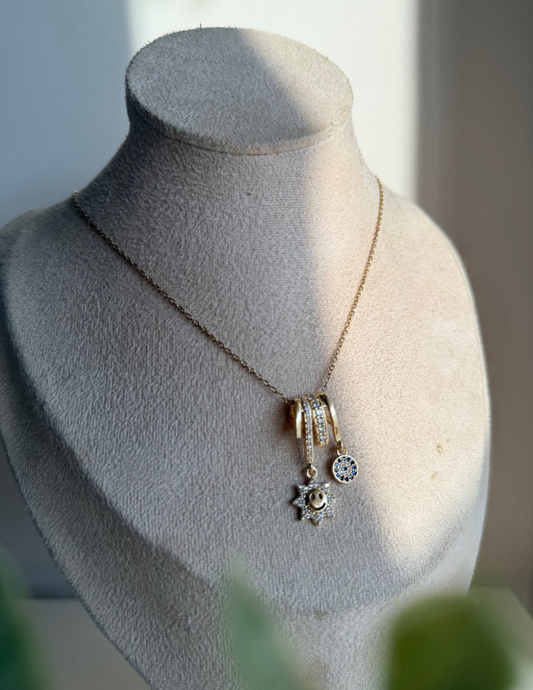 Lucky Sunbeam Charm Necklace