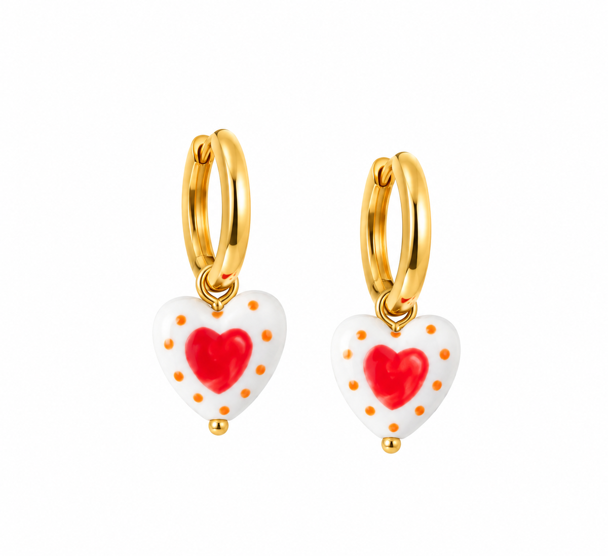 Cherry Heart Huggies