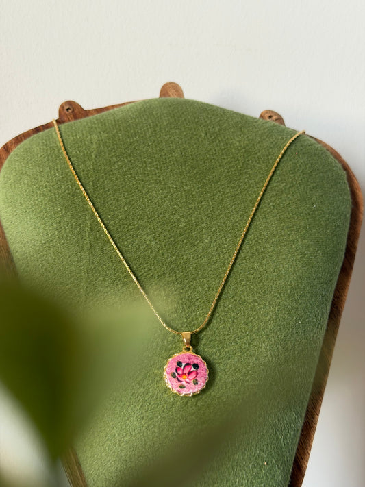 Pink Meadow Bloom Pendant