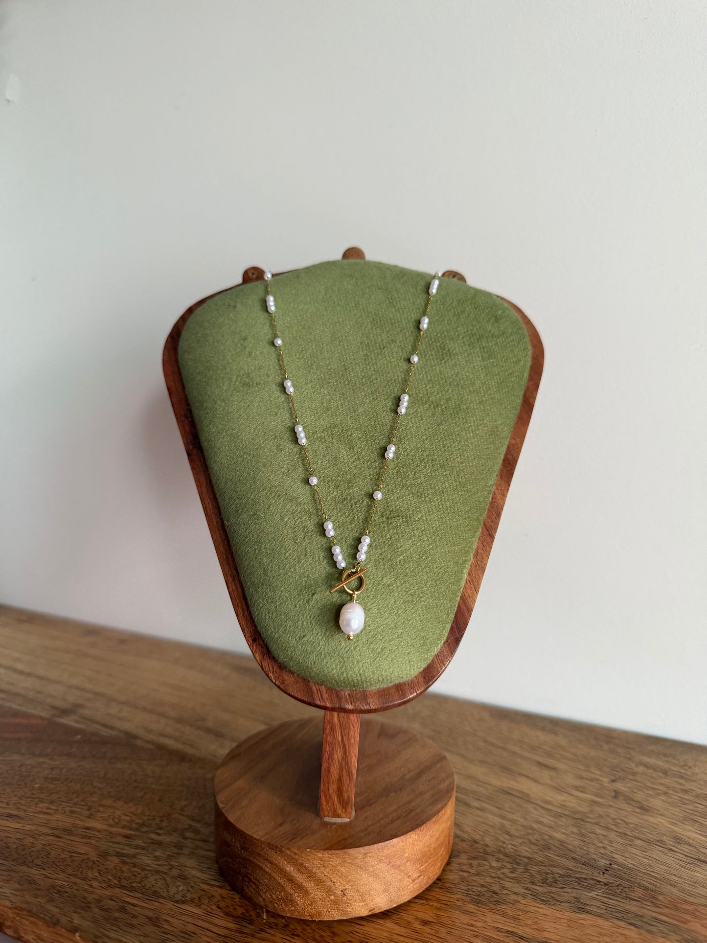 Opal Pearl Charm Collectable Necklace