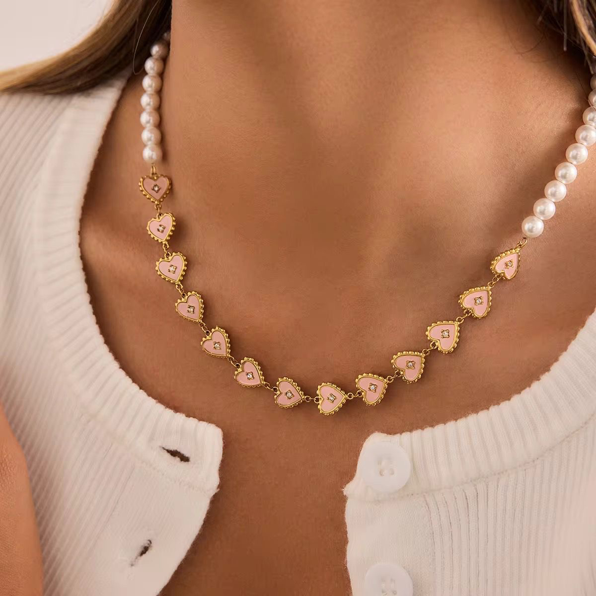 Enchanted Sweetheart Pearl Necklace