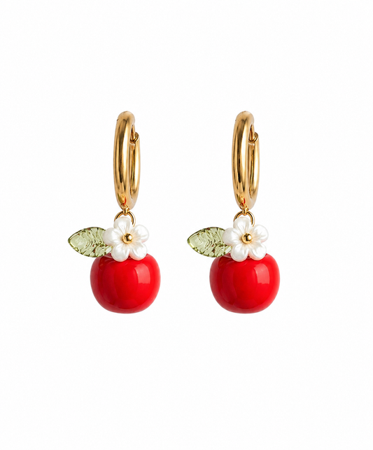 Apple Blossom Dangle Huggies