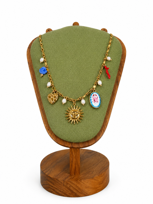 Azure Tide Collectable Charm Necklace