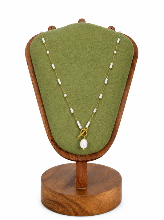 Opal Pearl Charm Collectable Necklace