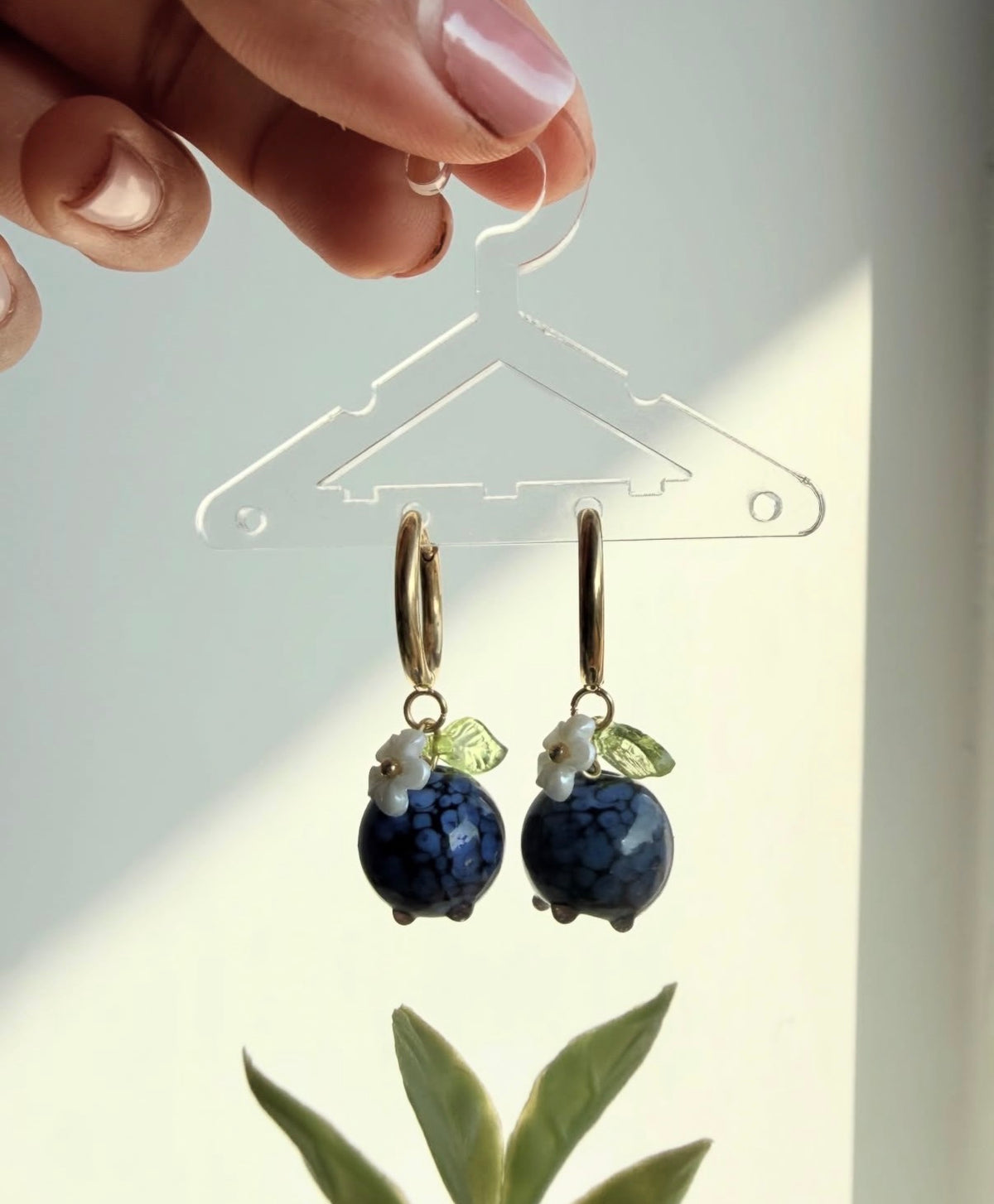 Blueberry Blossom Dangles