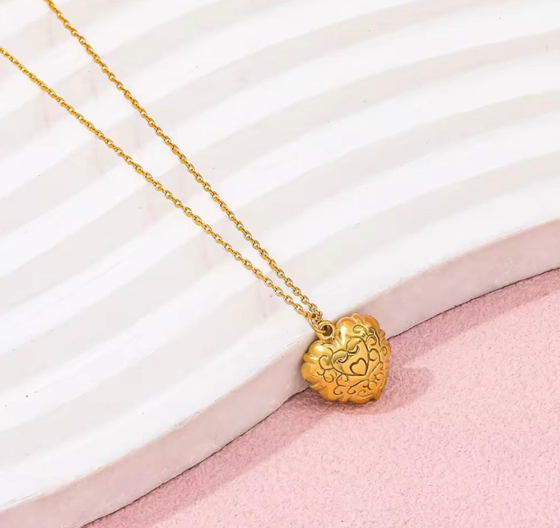 Golden Heart Necklace