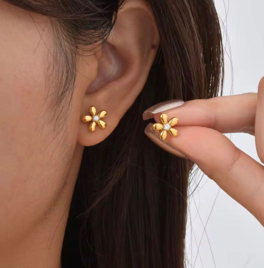 Mini Flower Stud Earrings
