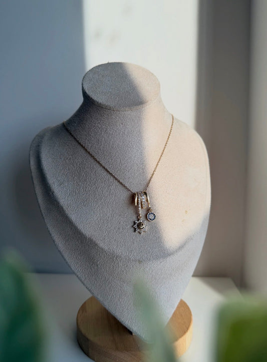 Lucky Sunbeam Charm Necklace