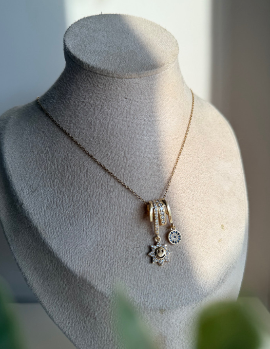Lucky Sunbeam Charm Necklace