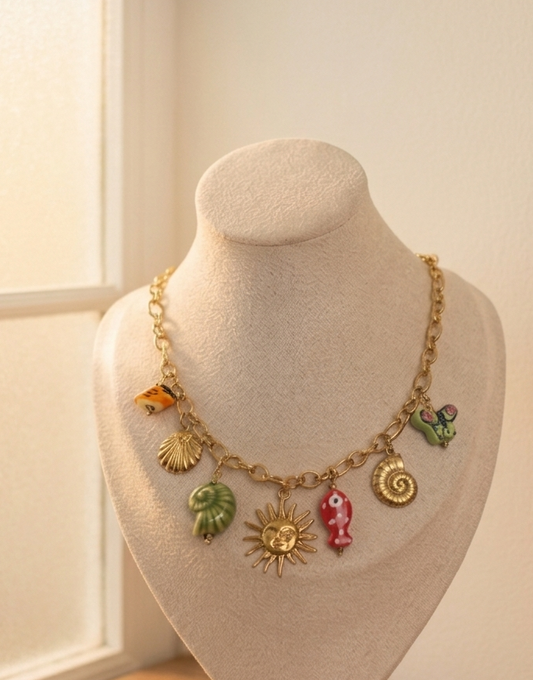 Sun and Sea Tales Charms Necklace